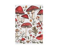 ZRWLUCKY Bandiera da giardino di benvenuto a funghi rossi 28 x 40 pollici bandiere da giardino a doppia faccia per cortile, casa, prato, veranda, festività, grandi bandiere decorative