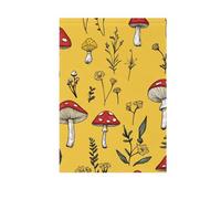 ZRWLUCKY Bandiera da giardino di benvenuto a funghi rossi, 28 x 40 pollici, bandiere da giardino a doppia faccia per cortile esterno, casa, prato, veranda, vacanze, grandi bandiere
