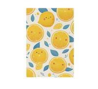 ZRWLUCKY - Bandiera da giardino di benvenuto al limone e foglie ingiallite 28 x 40 pollici, bandiere da giardino a doppia faccia per patio, casa, prato, veranda, vacanze, grandi bandiere