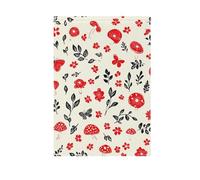 ZRWLUCKY - Bandiera da giardino di benvenuto con funghi rossi, 28 x 40 pollici, bandiere da giardino su due lati, per esterni, patio, casa, veranda, vacanze, grandi bandiere