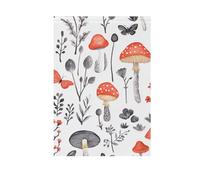 ZRWLUCKY - Bandiera da giardino in stile foresta di funghi rossi, 12 x 18 pollici, bandiere da giardino a doppia faccia per cortile, casa, piccole bandiere di decorazione per prato, patio