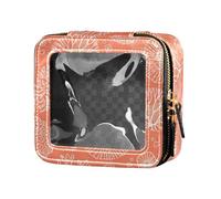 ZRWLUCKY Beauty case trasparente a tema marino con coralli e coralli, Tema Marino Bellissimi Coralli