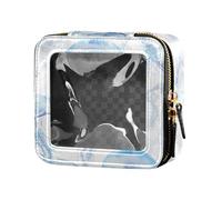 ZRWLUCKY Beauty Moon Meduse White Clear Make Up Bag Borse da viaggio per articoli da toeletta organizer per trucchi per donne, bellezza Luna Medusa bianca