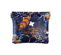 ZRWLUCKY Disco Retro Nero PU Pelle Piccola Moneta Fancy Card Key Organizer per le Donne, Multicolore, 4.33"(L) x 3.74"(W) x 0.39"(H), Stampa