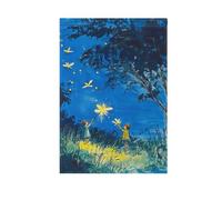 ZRWLUCKY Firefly Lighting Up the Summer Night_54083_2 Bandiera da giardino 12 x 18 pollici, bandiere di benvenuto su entrambi i lati per giardino esterno, cortile, casa, piccole bandiere decorative