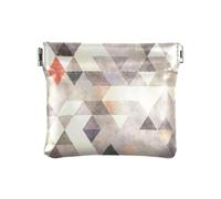ZRWLUCKY Moda Rhomboid Donne Piccolo Cuoio Della Moneta Della Borsa Impermeabile Mini Della Borsa Della Moneta Sacchetti per Gli Uomini, Multicolore, 4.33"(L) x 3.74"(W) x 0.39"(H), Stampa