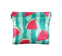 ZRWLUCKY Rosa Rosso Angurie Frutta Cuoio DELL'UNITÀ di elaborazione Piccola moneta Carino Accessori, Frutta Rossa Angurie Rosse, 4.33"(L) x 3.74"(W) x 0.39"(H), Stampa