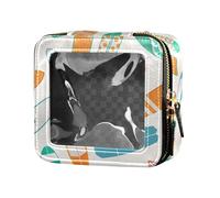 ZRWLUCKY Sea Surfing modello diverso tipo Surf Clear Makeup Bags Toiletry Bag Makeup Organizer per il volo, mare, surf, modello, diverso, tipo, surf