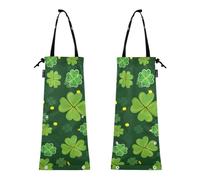 ZRWLUCKY Set di 2 sacchetti per la spazzatura per auto, per sedile posteriore, riutilizzabili, per sedile posteriore, bidone della spazzatura per sedile posteriore, primaverile, San Giorno fortuna,