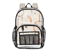 ZRWLUCKY Zaino trasparente scuola scuola zaino trasparente per adolescenti trasparente borsa pesante trasparente acchiappasogni bellezza, acchiappasogni bellezza, acchiappasogni bellezza, taglia unica