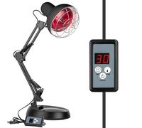 Zrwuldu Lampada Infrarossi Riscaldante 100 Watt, Lampadine a infrarossi Lampada Rossa Riscaldanti Luce a Infrarossi per Dolore Con il timer, Temperatura