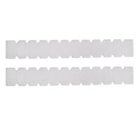 ZRZSports ZRZ | Protezione per racchetta da paddle dentata trasparente nero e colori ruvidi, in silicone, con nastro racchetta da paddle con protezione extra | custodia adesiva per bordo pala (2