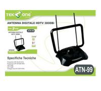 Zs- Antenna Attiva TV Amplificata Per Digitale Terrestre DTT DVB-T VHF UHF FULL