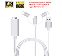 Zs- Cavo VIDEO Mirroring HDMI HDTV COMPATIBILE Universal Cable Adapter AV Vid