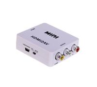 Zs- Convertitore Mini Adattatore Video da digitale HDMI a AV RCA DIGITAL TO ANA