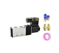 ZS Hardware Elettrovalvola elettrica pneumatica a 5 vie 2 posizioni Controllo aria gas magnetica(4V210-08 PC6-02,AC220)