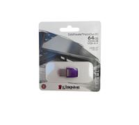 Zs/KINGSTON PENDRIVE DATATRAVELER MICRODUO 3C USB/TYPE-C 200Mb/s R USB A/C USB 3