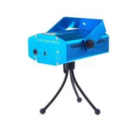Zs-PROIETTORE MINI LASER EFFETTO LUCI VERDE E ROSSO PER NATALE DISCOTECA DJ LOC