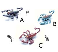 Zs - Set di 12 Magneti Frigorifero a Forma di Scorpione con molla Fridge Magnet