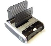 Zs- Winstars Dual Docking Station per HDD SATA 3.5" 2.5" Sim Reader Flash Card