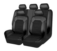 ZSALTT 9 Pezzi Coprisedile per Auto Coprisedile, per Jeep Avenger 2022 2023 2024 Traspirante Impermeabile Pelle PU Set Completo di Accessori Interni,A/Black