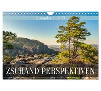 Zschand Perspektiven - Elbsandstein (Wandkalender 2027 DIN A4 quer), CALVENDO Mo