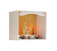 ZSCNYHMT Tavolo per santuario Buddista，Avolino da Altare for Statue Buddiste，Piccolo Tavolo dell'altare for Spirituale，per rituali, Figure degli dei(White,60 * 40 * 60cm)