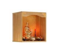 ZSCNYHMT Tavolo per santuario Buddista，Avolino da Altare for Statue Buddiste，Piccolo Tavolo dell'altare for Spirituale，per rituali, Figure degli dei(Light Walnut,50 * 40 * 60cm)