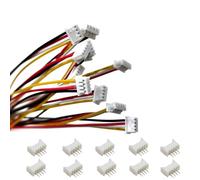 ZSDZFYLLK Set di 10 mini micro JST da 1,25 mm, connettore a 4 poli con cavo UL1571-26AWG da 20 cm, cavo e presa JST 1.25