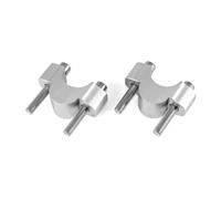 ZSEDWRU Riser per Manubrio Moto Compatibile con per Tracer 9 GT 2021 Riser per Manubrio per Moto Morsetto di Montaggio Riser per Moto Accessori per La Modifica(Silver)