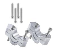 ZSEDWRU Riser per Manubrio Moto Compatibile con R1300GS Adattatore per Morsetto di Rialzo Manubrio per Moto Sollevatore Comfort per Moto Accessori Modifica E Sostituzione(Silver)