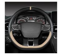 ZSGHJA Coprivolante Auto Coprivolante per Auto 38 Cm per Citroen C4 per Cactus C3-XR per Spacetourer 2017-2021 per C4 2010-2021 Volante Tipo D Coprimanubrio Auto(Beige)