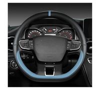 ZSGHJA Coprivolante Auto Coprivolante per Auto 38 Cm per Citroen C4 per Cactus C3-XR per Spacetourer 2017-2021 per C4 2010-2021 Volante Tipo D Coprimanubrio Auto(Blu)