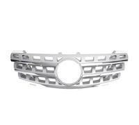 ZSGHJA Griglia Anteriore Racing per Mercedes per Benz ML W164 2005-2008 ML320 ML350 ML500 AMG GTR Style Griglia Paraurti Stile Diamanti Cromati Griglia Dell'auto(Argento Cromato)