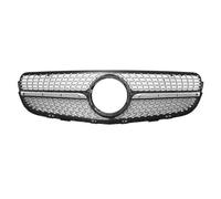 ZSGHJA per Mercedes per Benz Classe GLC X253 2015-2019 GLC250 GLC300 GLC350e GLC43 AMG Griglia Anteriore da Corsa in Stile Diamante Argento Cromato Griglia Dell'auto(Chrome Black)