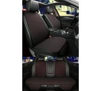 ZSGHJA Sedile Coprisedili Copertura Sede dell'automobile Cuscino Sedile per Citroen C4 per Picasso C3 C5 C6 DS4 DS5 DS6 DS7 Accessori Auto Prima Indietro Coprisedili Macchina(Nero Rosso,5 Seat)
