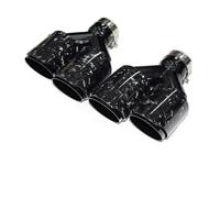 ZSGHJA Tubo Scarico Dell'auto 1 Paio di Terminali di Scarico in Fibra di Carbonio Lucida Forgiati da 63 Mm (2,5 Pollici) per Auto, Terminali di Scarico Punta Scarico(57MM IN-101MM out)