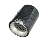 ZSGHJA Tubo Scarico Dell'auto 1 Pezzo per M2 F87 per M3 F80 per M4 F82 F83 Scarico Modificato Adatto per Auto Terminali Marmitta Accessori per Auto Punta Scarico(Matte Silver In60mm)