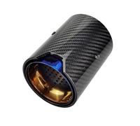 ZSGHJA Tubo Scarico Dell'auto 1 Pezzo per M2 F87 per M3 F80 per M4 F82 F83 Scarico Modificato Adatto per Auto Terminali Marmitta Accessori per Auto Punta Scarico(Blue Inlet 67mm)