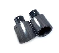ZSGHJA Tubo Scarico Dell'auto 1 Tubo Scarico Auto in Fibra Carbonio Nera Lucida Modificato Ovale 105/115/130/150 Mm Marmitta di Scarico per BMW E90 F30 Punta Scarico(ID 70mm OD 150mm)