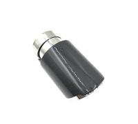 ZSGHJA Tubo Scarico Dell'auto 1pezzo. Terminale di Scarico in Acciaio Inox, Universale, con Punte in Carbonio Lucido, Ugello, Accessori Decorativi. Punta Scarico(67MM IN-89MM out)