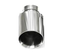 ZSGHJA Tubo Scarico Dell'auto 1pezzo Universale per Auto Tubo di Scarico in Acciaio Inossidabile Modificato Bordo Smussato Punta del Silenziatore Lucida Punta Scarico(ID63MMOD89MM)