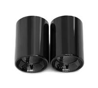 ZSGHJA Tubo Scarico Dell'auto 2 Pezzi di Terminale di Scarico in Acciaio Inox 304 per Auto, Silenziatore Decorativo per BMW X1 F48 2016-2021 Punta Scarico(Nero)