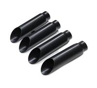 ZSGHJA Tubo Scarico Dell'auto 4 Pezzi di Punte Marmitte di Scarico per Mercedes per Benz W463 Classe G Classe G G500 G55 G63 76Mm Ugello Terminale Scarico Punta Scarico(Black D)
