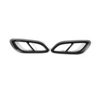 ZSGHJA Tubo Scarico Dell'auto per Mercedes per Benz Classe E CLE Versione Sportiva 2024+ Terminale di Scarico per Auto Copertura in Acciaio Inossidabile Punta Scarico(Piano Black)