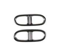 ZSGHJA Tubo Scarico Dell'auto per Mercedes per Benz GLA H247 4WD 2020 2021 Paraurti Posteriore Doppio Tubo di Scarico, Copertura dello Scarico Punta Scarico(Nero)