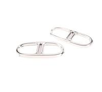 ZSGHJA Tubo Scarico Dell'auto per Mercedes per Benz GLA H247 4WD 2020 2021 Paraurti Posteriore Doppio Tubo di Scarico, Copertura dello Scarico Punta Scarico(Argento)
