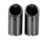 ZSGHJA Tubo Scarico Dell'auto per VW per Jetta MK6 1.4T per Golf 6 per Golf 7 per MK7 1.4T Terminale di Scarico in Acciaio Inossidabile Accessori per Auto Punta Scarico(Nero)