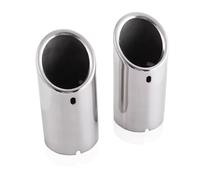 ZSGHJA Tubo Scarico Dell'auto per VW per Jetta MK6 1.4T per Golf 6 per Golf 7 per MK7 1.4T Terminale di Scarico in Acciaio Inossidabile Accessori per Auto Punta Scarico(Argento)