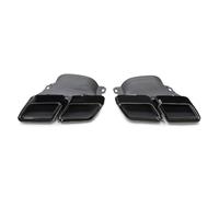 ZSGHJA Tubo Scarico Dell'auto Terminale di Scarico Quadruplo per Auto, Ugello di Scarico per Mercedes per Benz C63 W205 C200 C300 C180 C260 2015+ Punta Scarico(Nero)